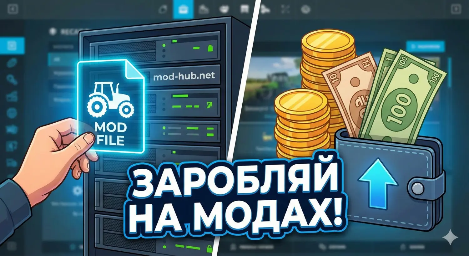 Заробляй на своїх модах разом з Mod-Hub! Запускаємо програму винагород для авторів