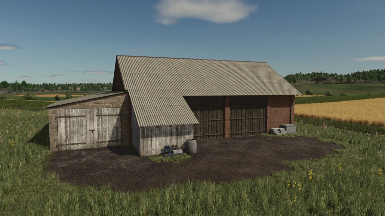 Efficient Saryi Barns Package for Storing Equipment in Farming Simulator 25