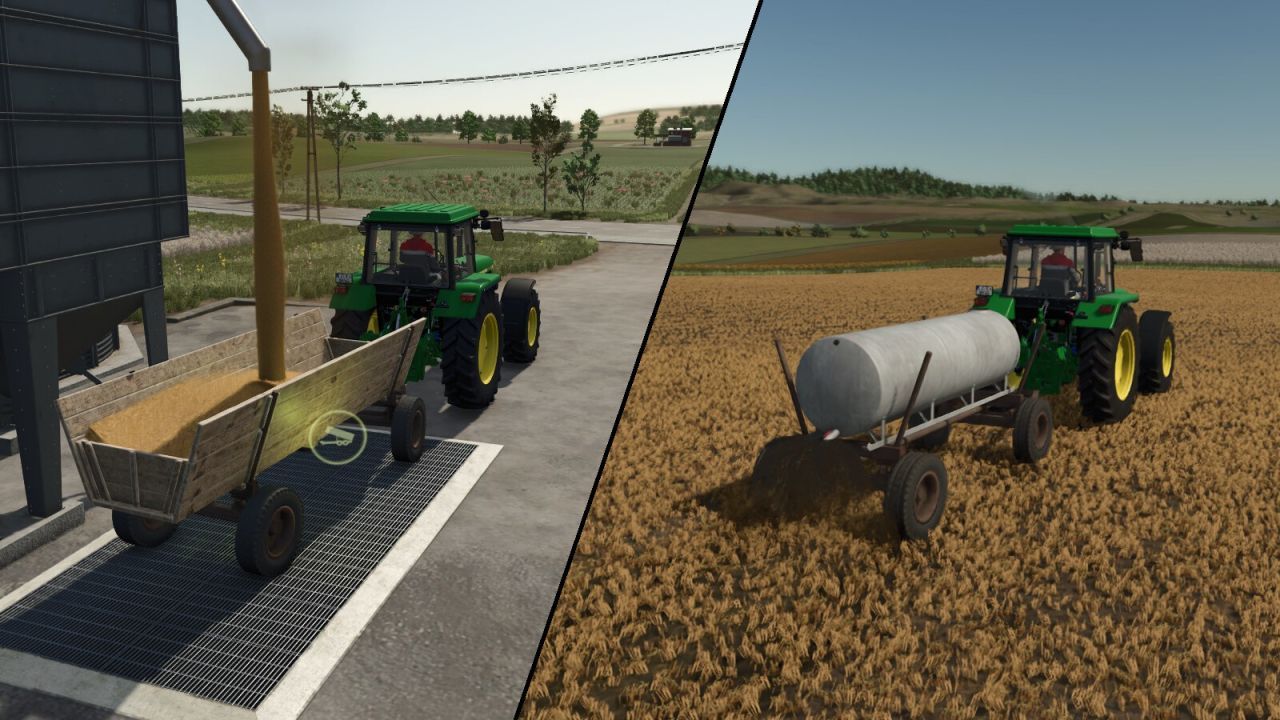 Legendary Trailer Old Wooden Wagon — Wooden Universal for Farming Simulator 25