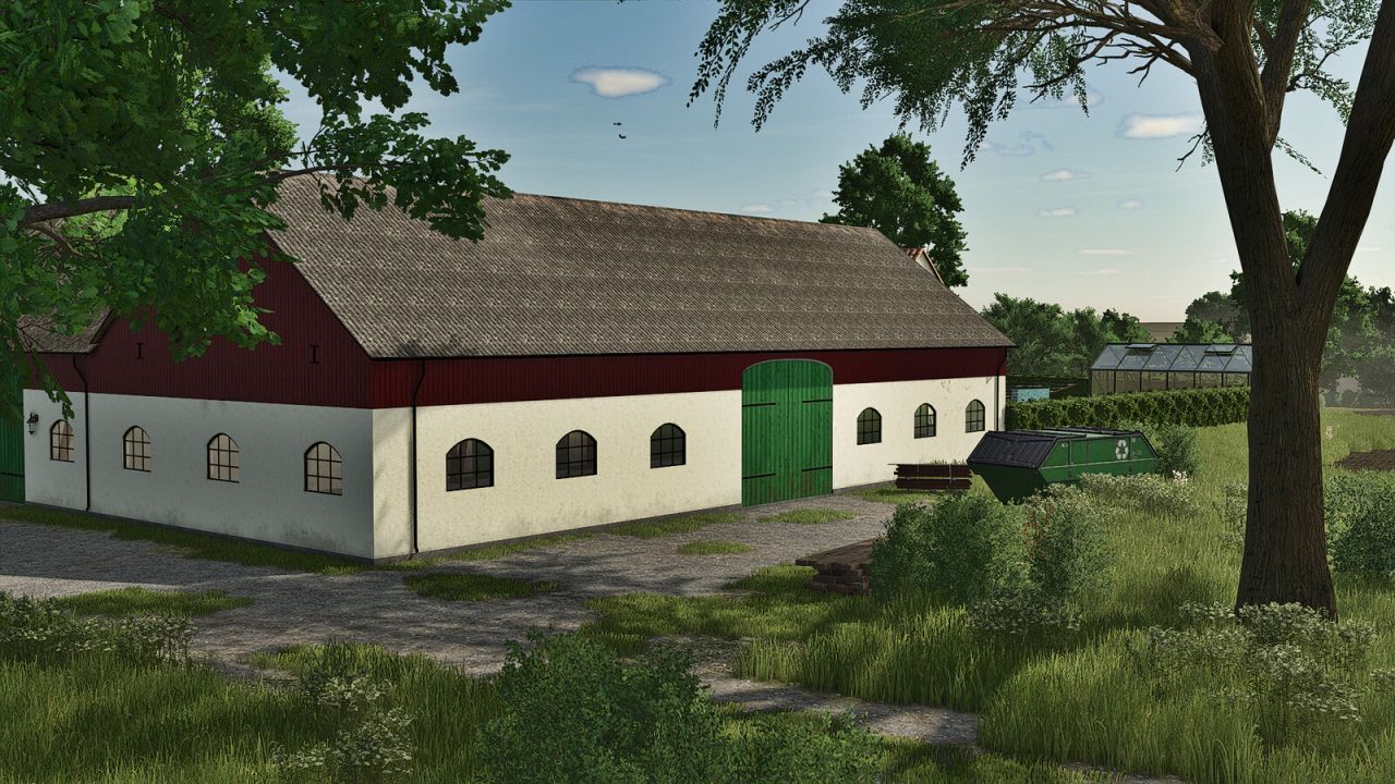 Atmosferyczny Zestaw Starych Obór — Stare Szwedzkie Stodoły i Magazyn Zboża dla FS25