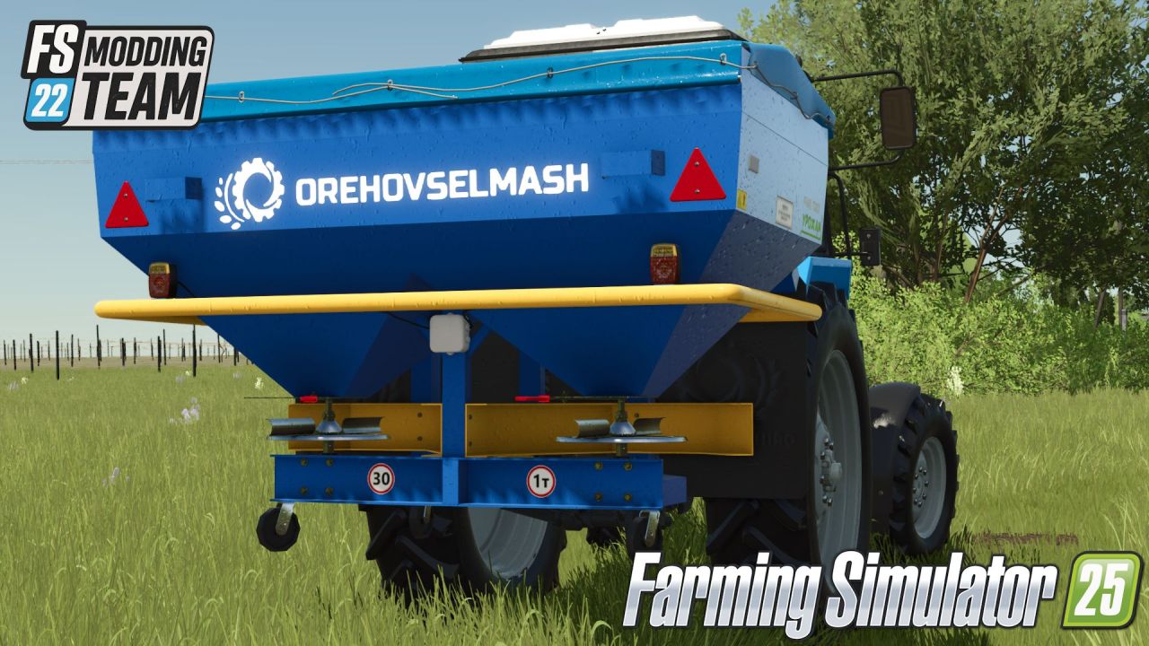 Effektiver Düngerstreuer RMD-1000 Orikhovsilmash 🇺🇦 für Farming Simulator 25
