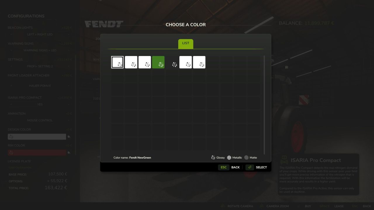 Efficient Tractor Fendt Vario 200 with Interactive Control for FS25