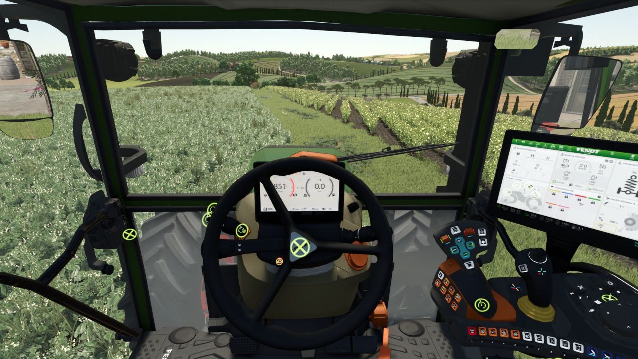 Efficient Tractor Fendt Vario 200 with Interactive Control for FS25