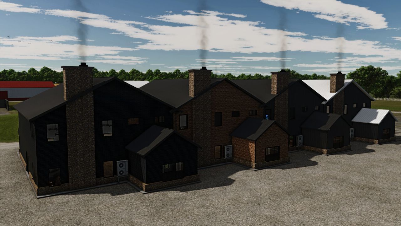 Стильний Будинок BarnDom Extension (Big Barndominium) для Farming Simulator 25