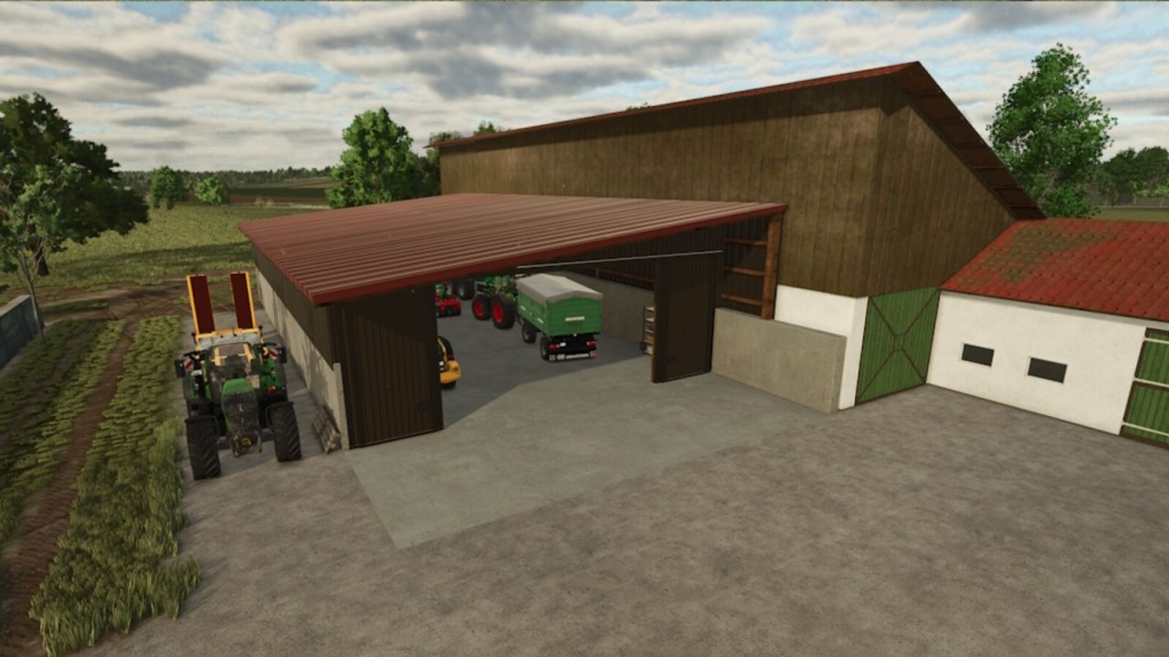 Ефективний Hall With Cooling Chamber — Зерновий Ангар із Холодильною Камерою для Farming Simulator 25