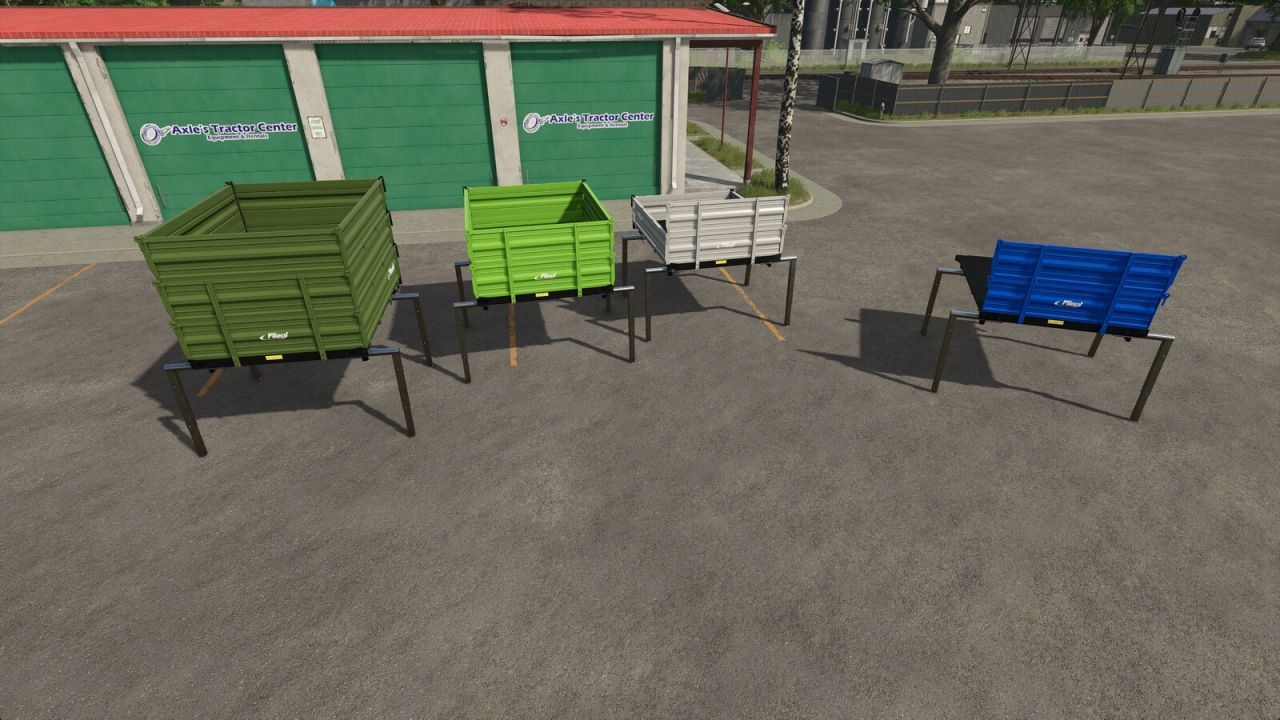 Efficient Fliegl TDK UNIMOG Trailer for Transporting Bales and Bulk Goods in FS25