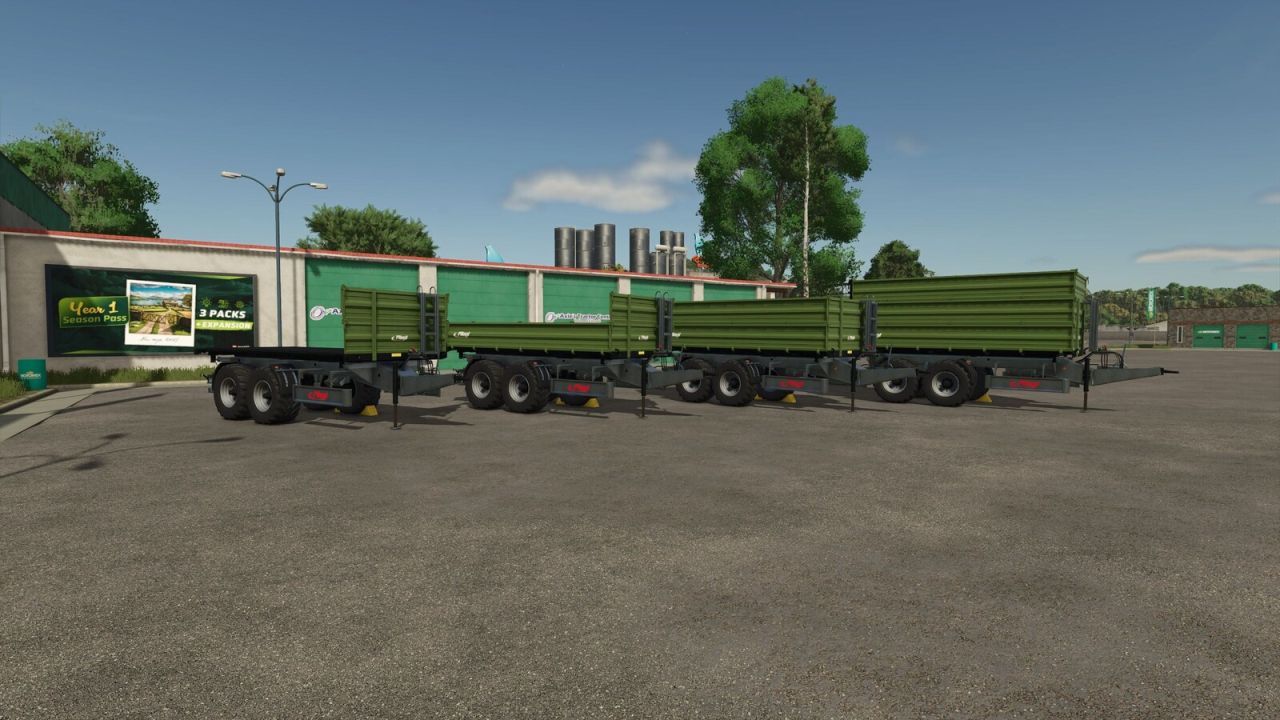 Efficient Trailer Fliegl TDK 160 — Universal Bale Transporter for FS25