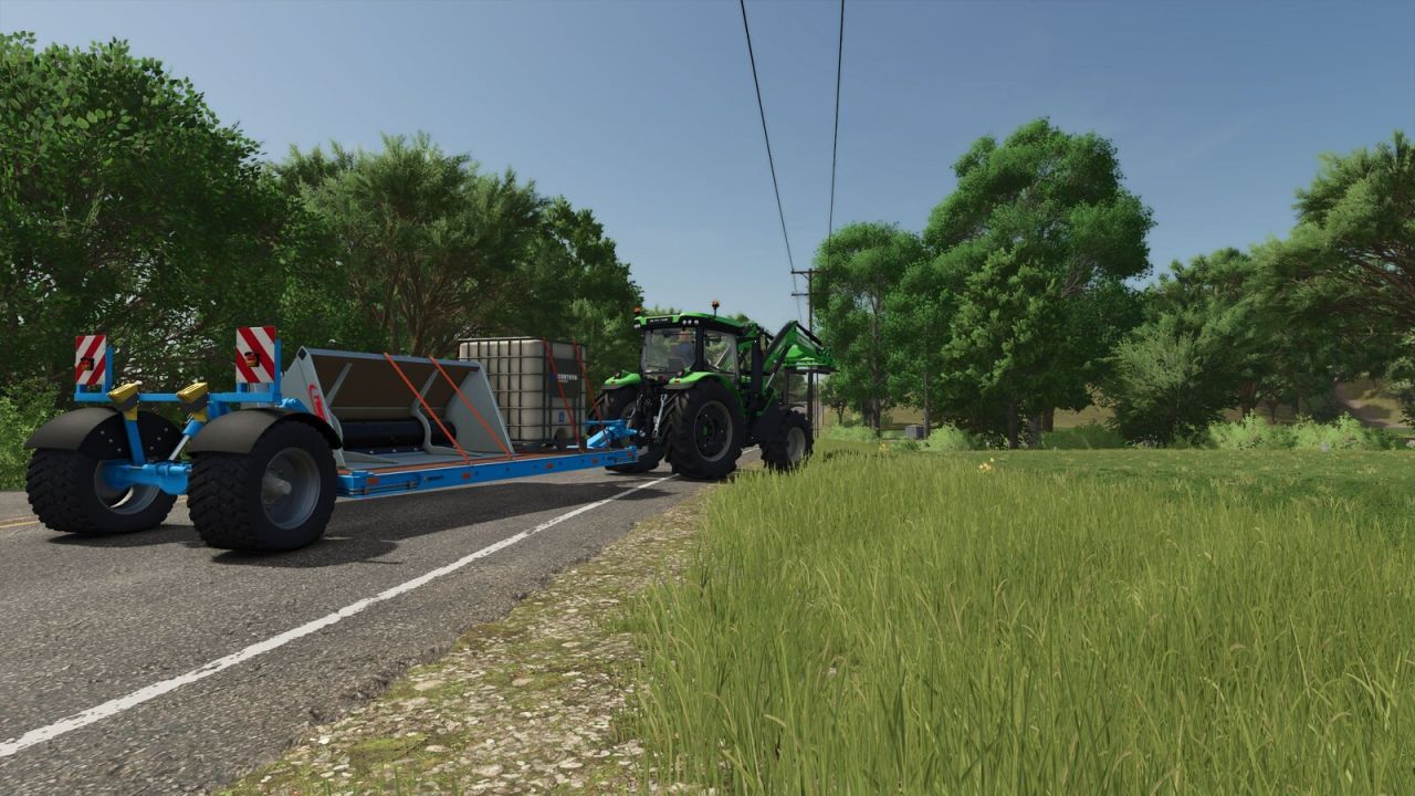 Ефективний Низькорамний Причеп Bremer Transport Trailer для Перевезення Техніки в FS25