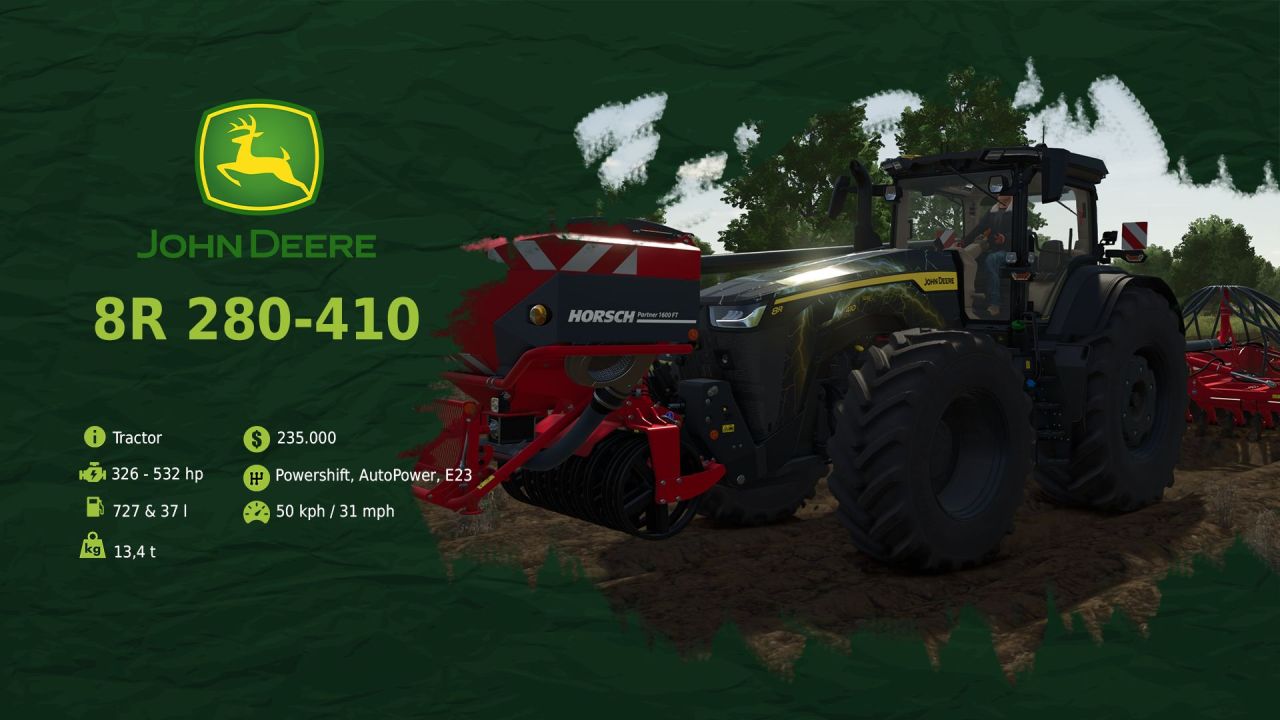 Потужний Трактор John Deere 8R Series 2020 — Непереможна Тяга та Технології для FS25