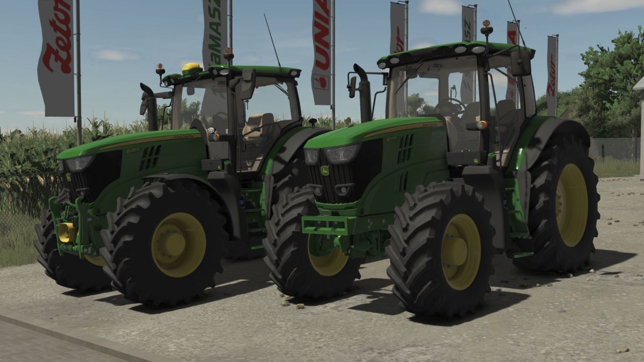 Потужний Трактор John Deere 6R Large Frame Series 2015 (6175R–6215R) з GEN4 та Precision Farming для FS25