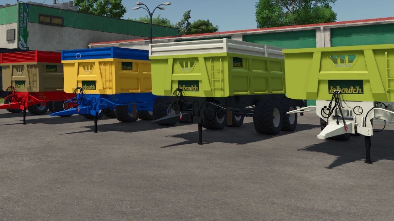 Effektiver Anhänger Leboulch Gold K160 XL mit verschiedenen Aufsätzen für Farming Simulator 25