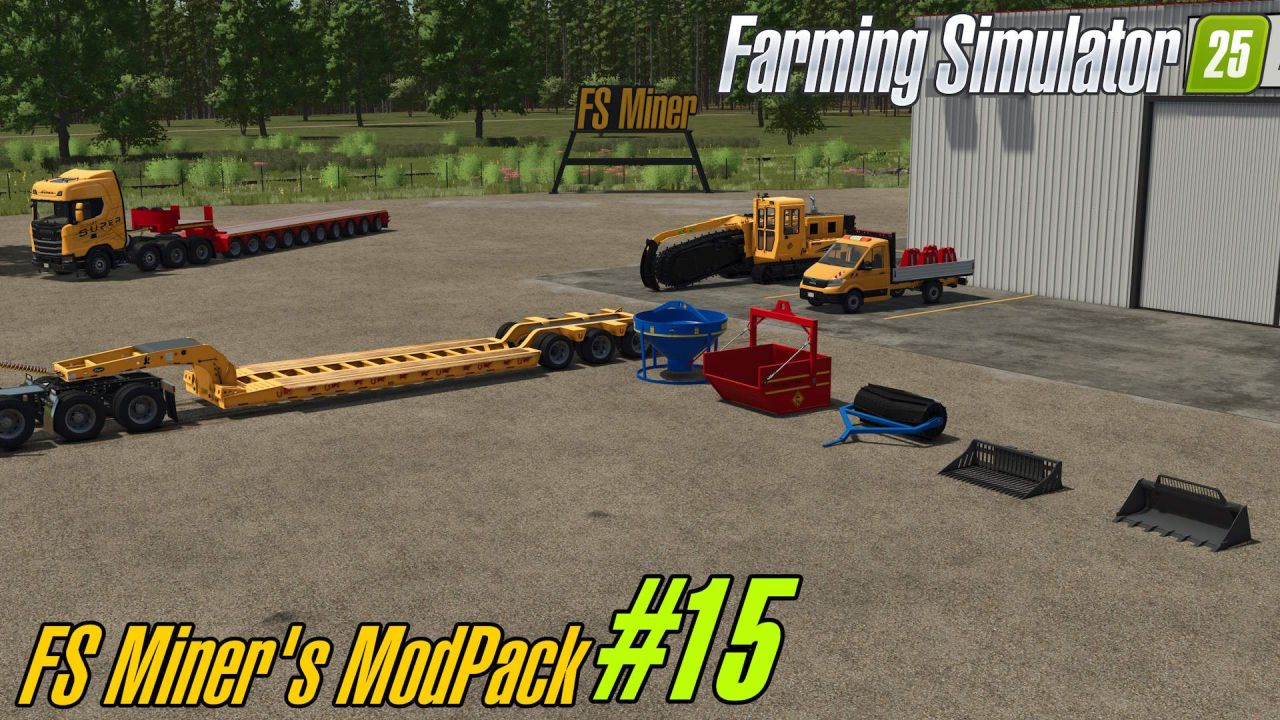 Свіжий Модпак FS Miner’s Pack #15 (Лютий 2026) — 157 Модів для Farming Simulator 25