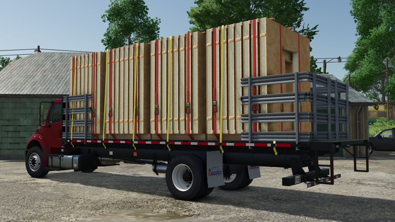 Ефективна Вантажівка Freightliner M2 Stakebed (AutoLoad) для Швидких Перевезень у FS25