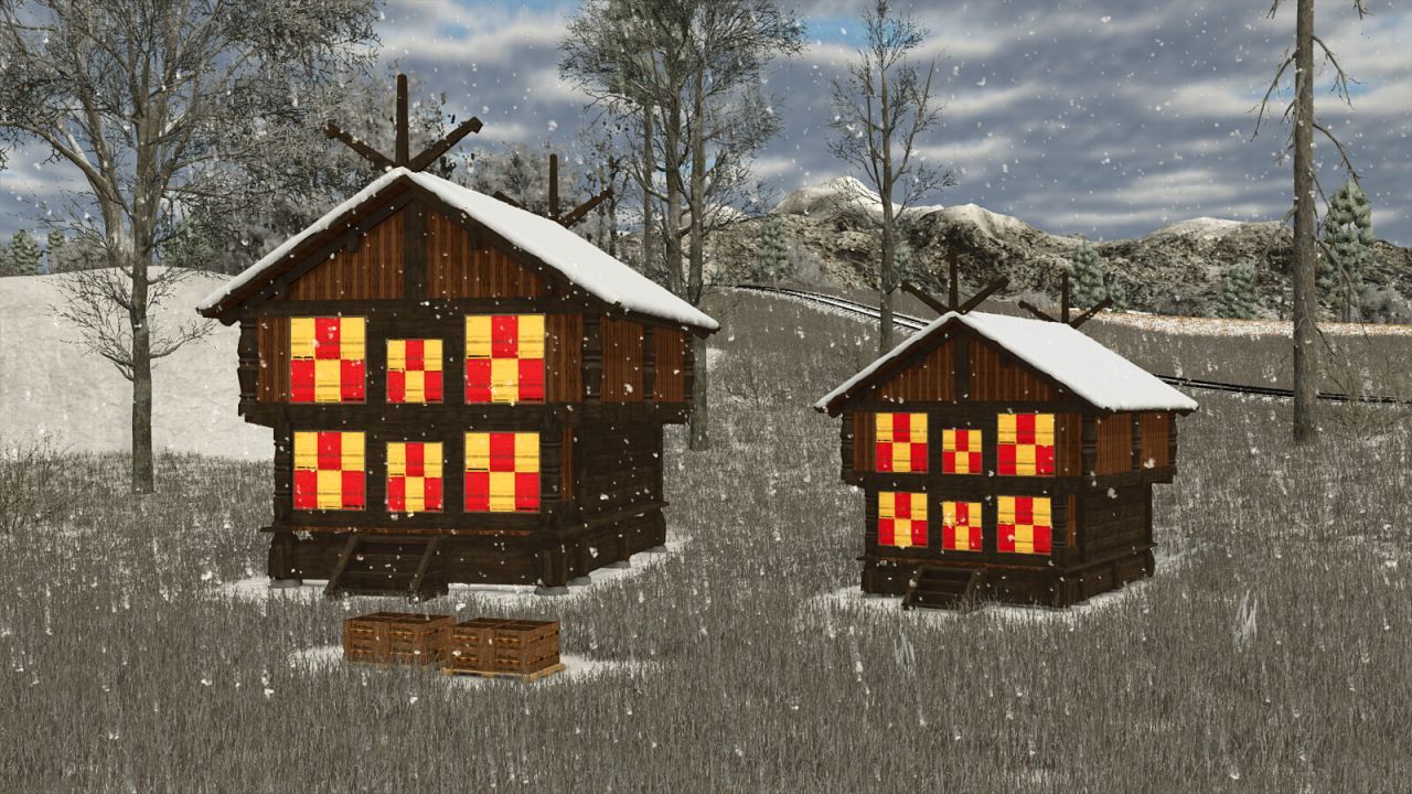 Effiziente Wooden BeeHive — Holzbeuten mit Hoher Honigproduktion für FS25