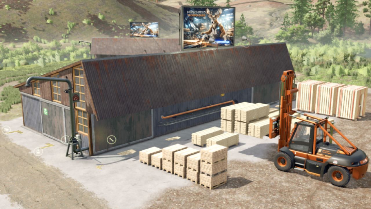 Optimierte Sägewerk für maximale Effizienz in FS25