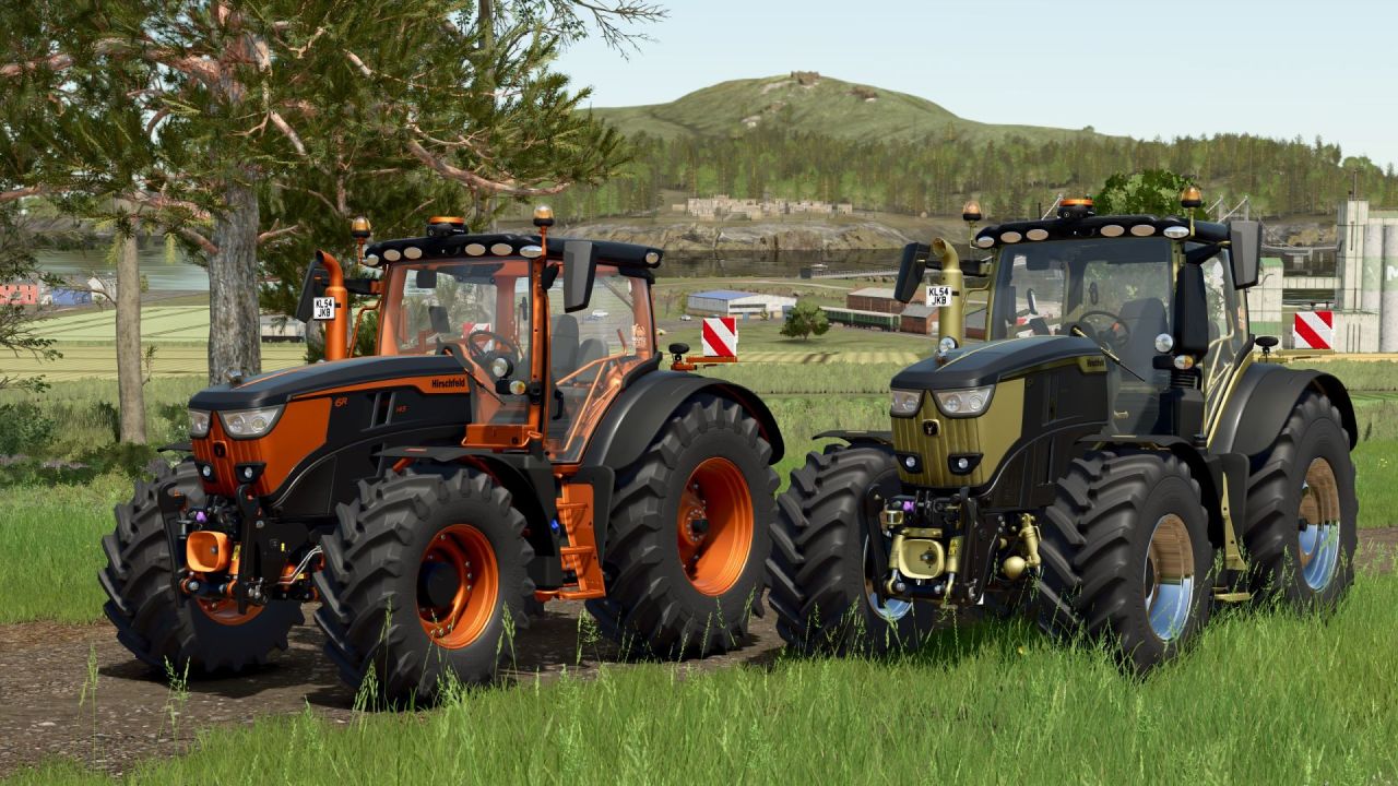 Потужний Трактор John Deere 6R Hirschfeld-Style для Farming Simulator 25