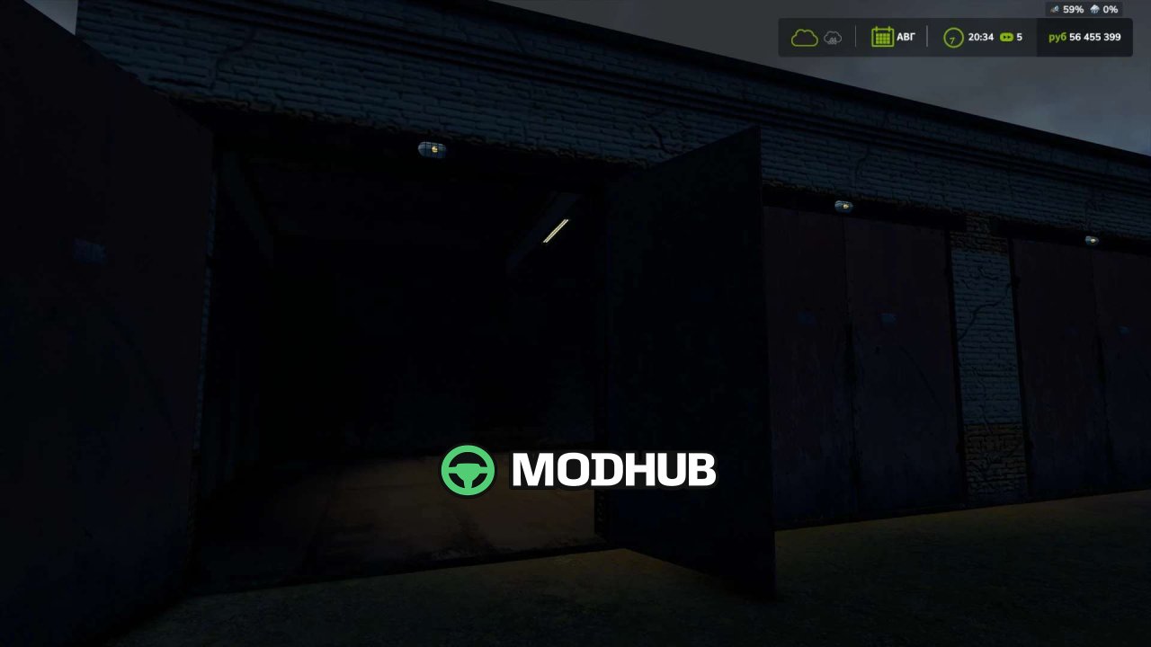 Mod für die legendäre Ziegelgarage Brick Old Garage für FS25