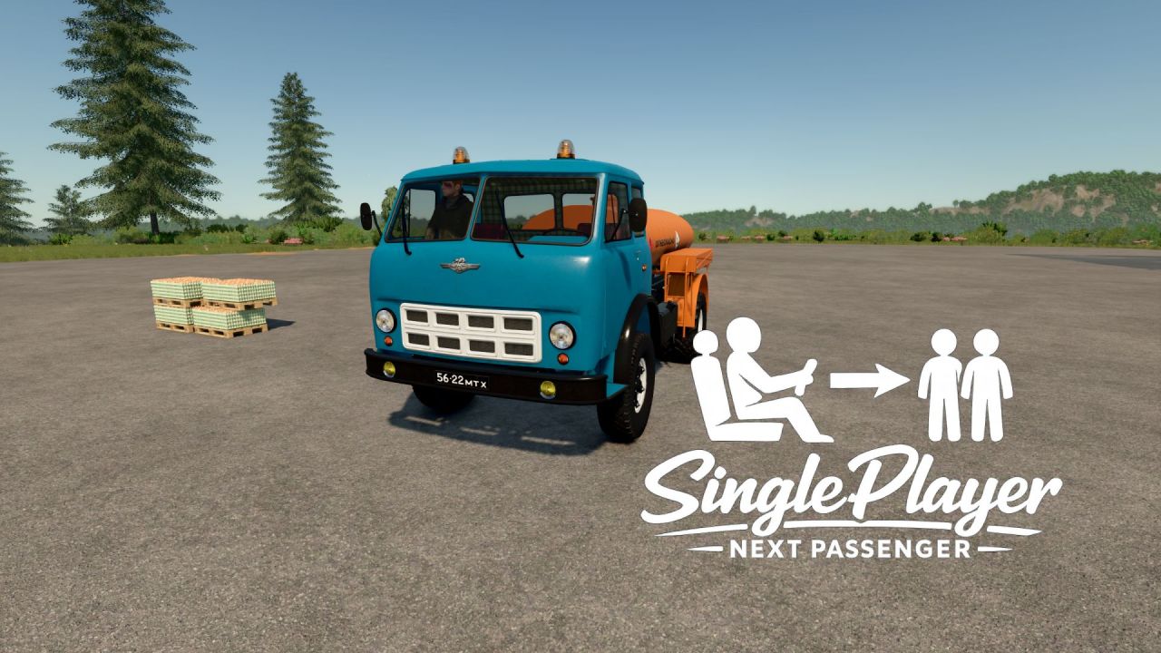 Convenient SP Next Passenger Mod for Farming Simulator 25 — Instant Passenger Switching