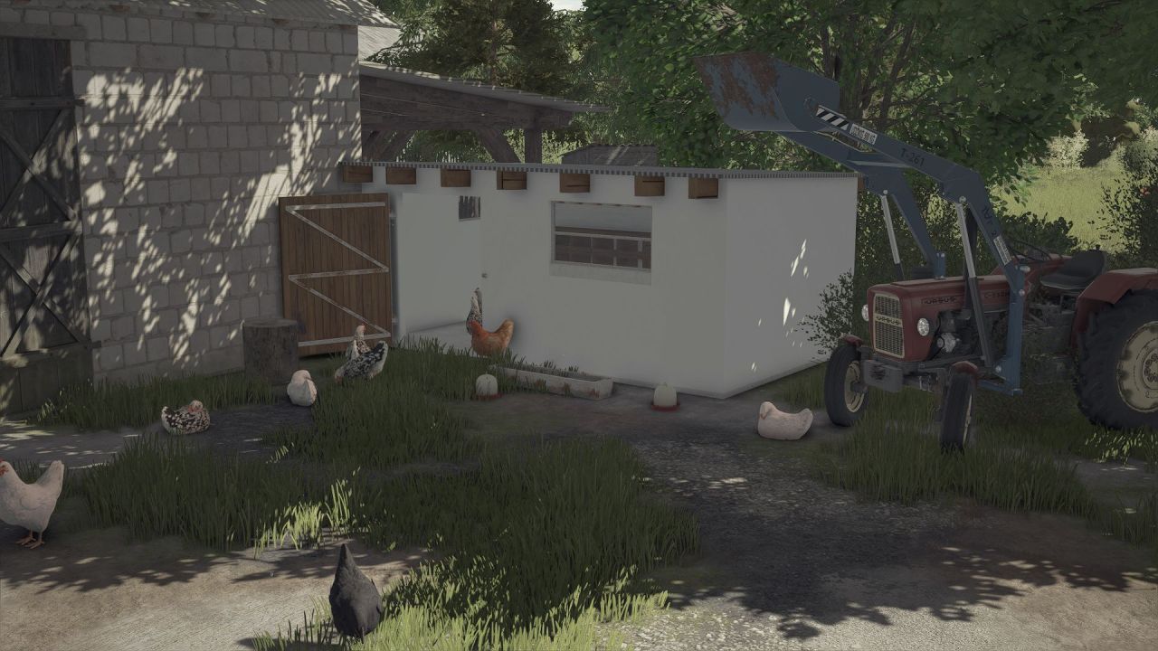 Затишний Оновлений Курник Small Renovated Chicken Coop на 40 Курей для Farming Simulator 25