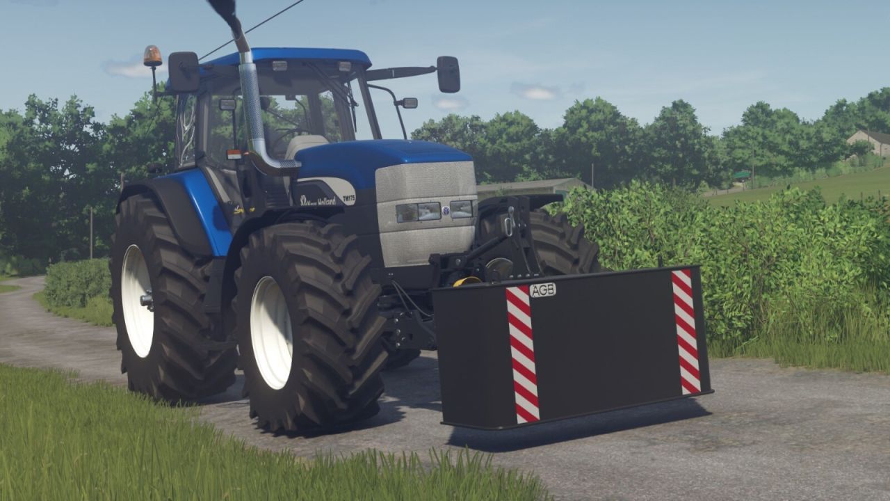 Потужна Противага AGB 1200 Kg Weight для Стабільної Роботи Трактора у FS25