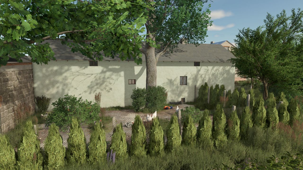 Efektywny Garage Pack: Kompaktowe Garaże dla Maszyn + Kurnik dla FS25