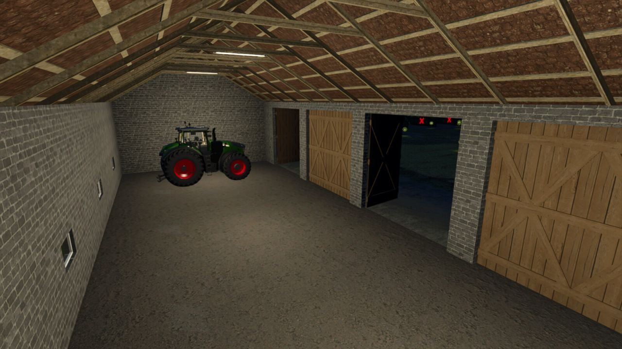Moderner Garage 45x11 für Farming Simulator 25 — Bequeme Lagerung von Geräten