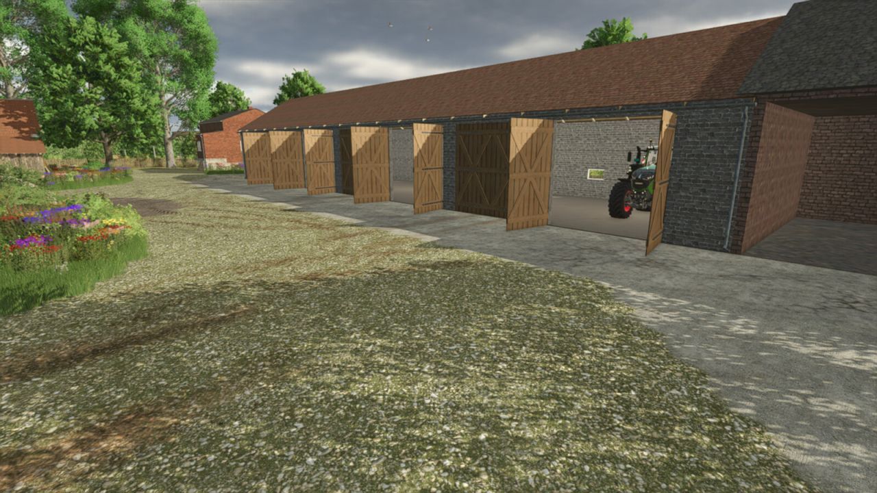 Moderner Garage 45x11 für Farming Simulator 25 — Bequeme Lagerung von Geräten