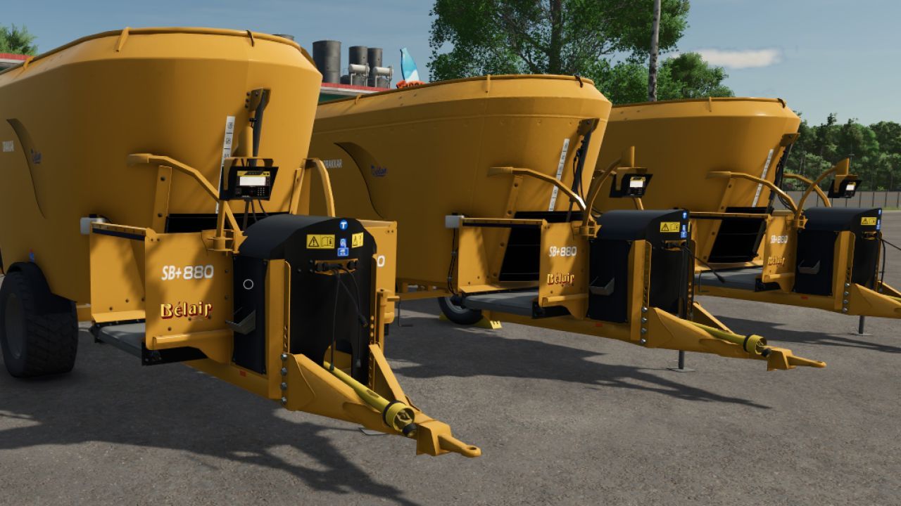 Ефективний Кормозмішувач Bélair DRAKKAR SB+ 880 на 18 000 л для Farming Simulator 25