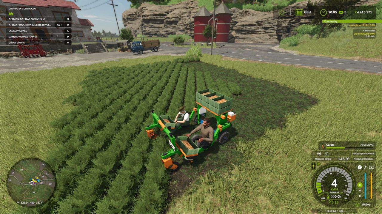 Ефективний Електричний Комбайн EcoGreen Multis для Овочів у Farming Simulator 25