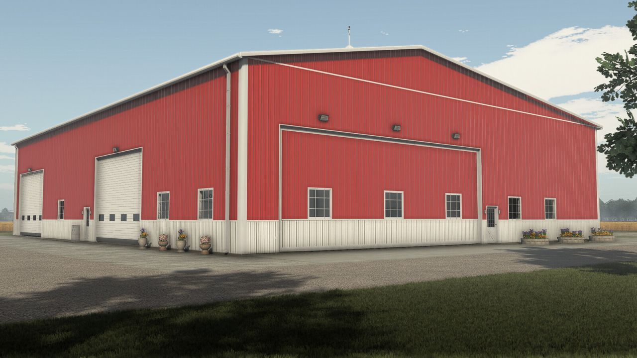 Ефективна Майстерня American Midwest Maintenance Shop для Ремонту та Зберігання Техніки у FS25