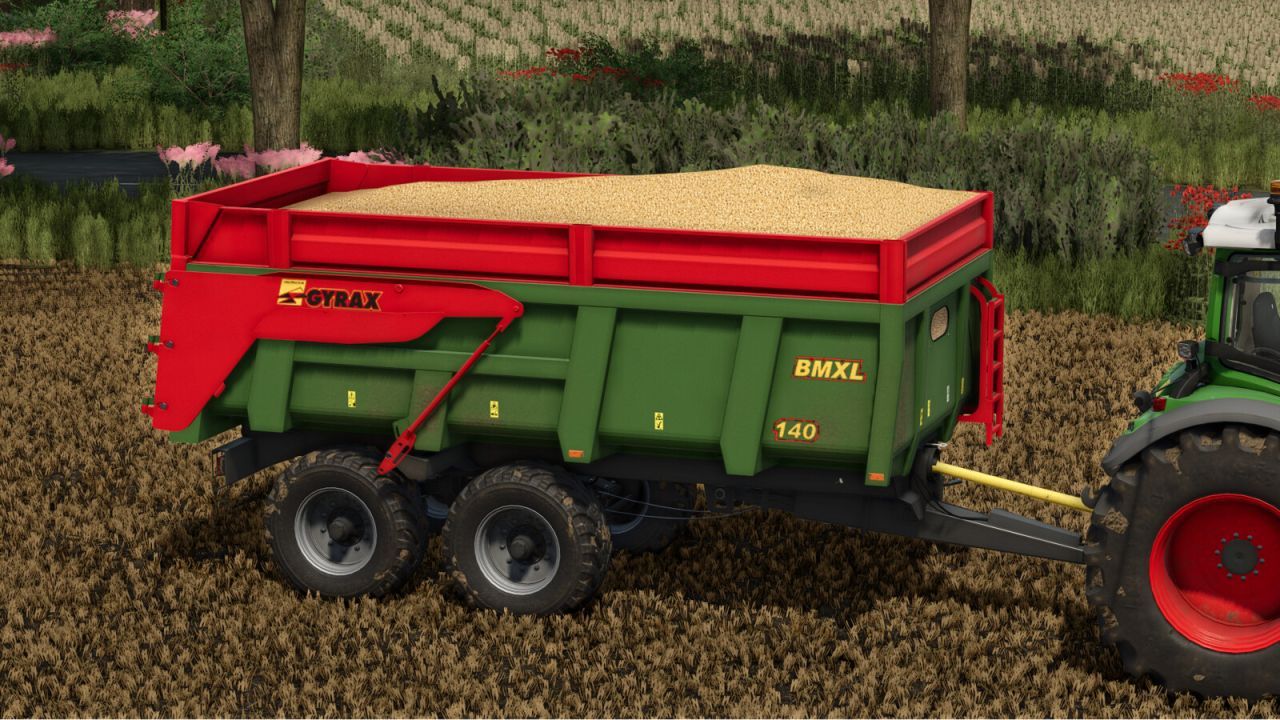Niezawodna Przyczepa Wywrotka Gyrax BMXL 140 do Farming Simulator 25 — Duże Objętości i Manewrowość