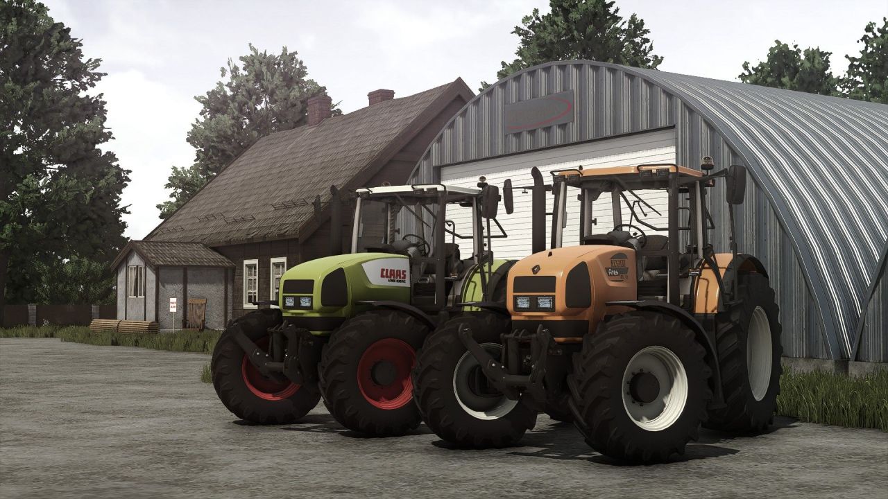 Legendärer Traktor CLAAS / Renault Ares 836 RZ — 194 PS und Interaktive Türen für FS25