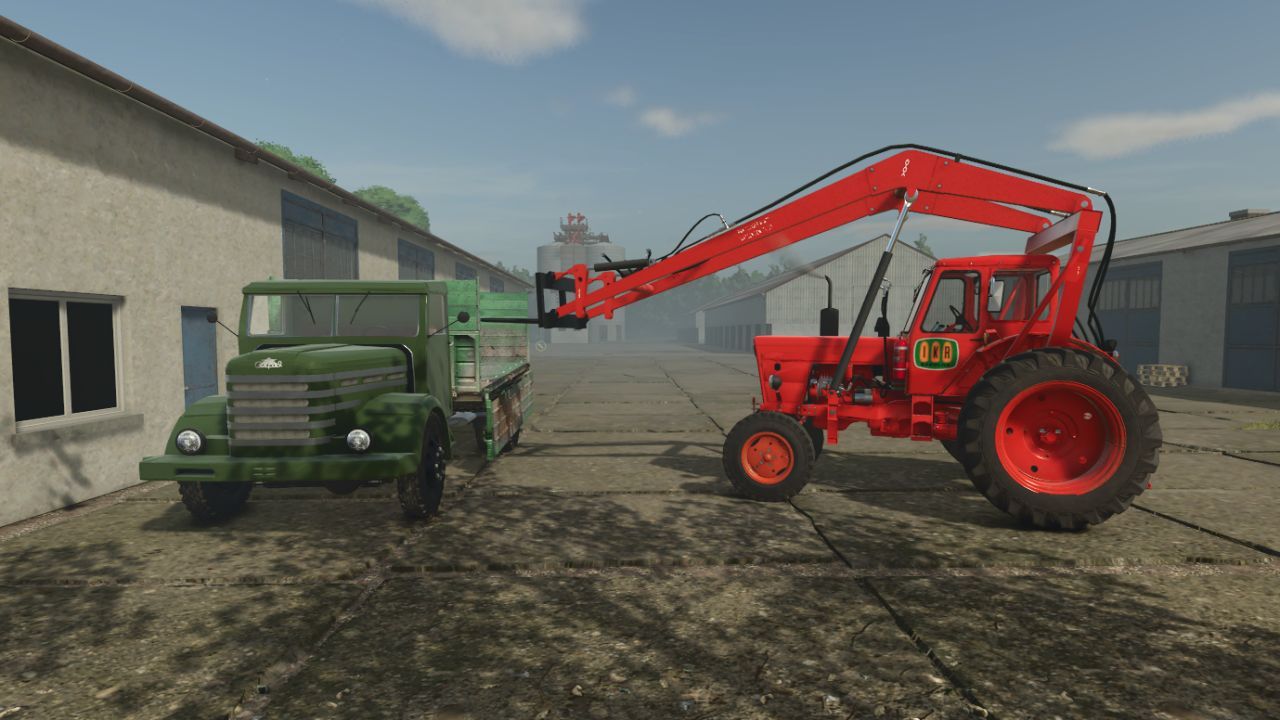 Legendärer Traktor MTZ 50 mit Bandlader (Лелека) für Farming Simulator 25