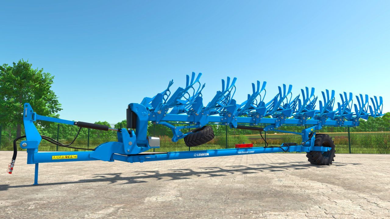 Efficient Plow Lemken Diamant 12 for Fast Plowing in Farming Simulator 25