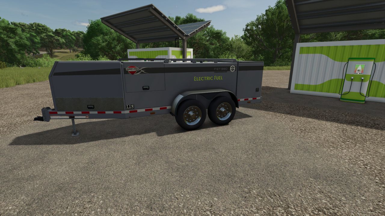 Efektywna Stacja Ładowania z Panelami Słonecznymi i Magazynem + Przyczepa Elektryczna