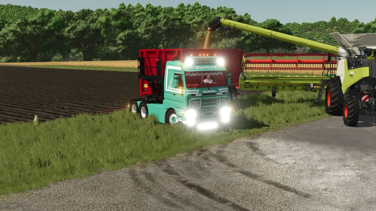 Потужна Вантажівка Scania 143M 420 к.с. для Farming Simulator 25