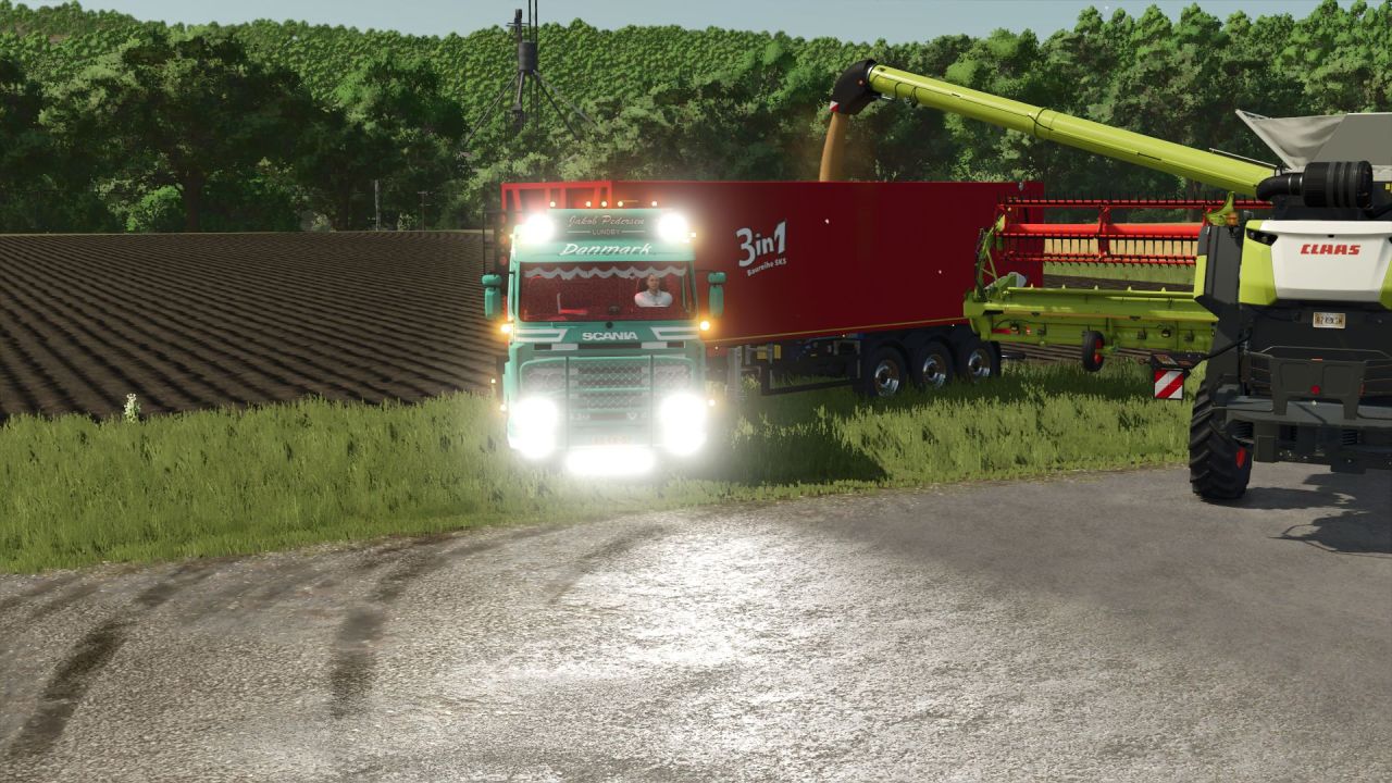 Потужна Вантажівка Scania 143M 420 к.с. для Farming Simulator 25