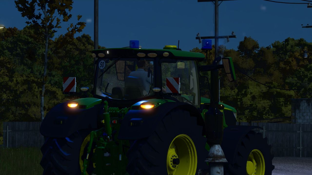 Exklusiver Traktor John Deere 6R im Feuerwehrstil für Farming Simulator 25