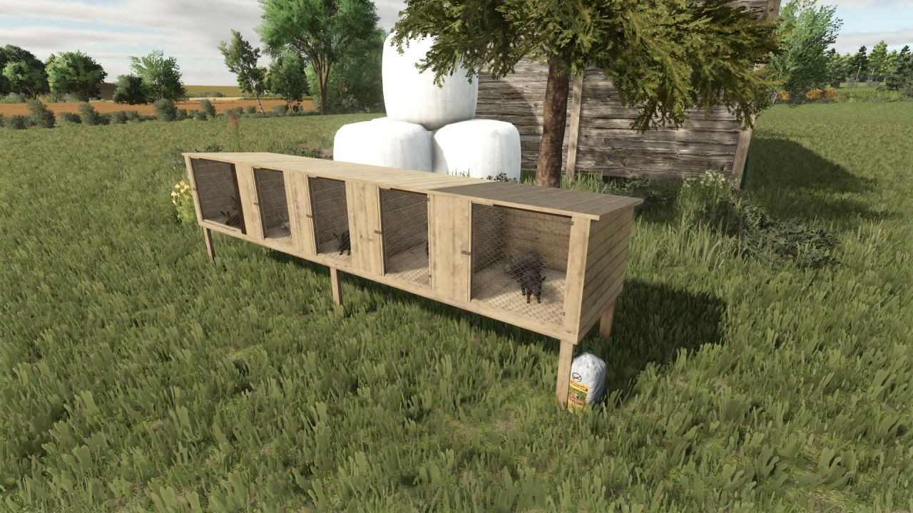 Милі Rabbits (Кролики) для Farming Simulator 25 — Декор і Генератор Доходу