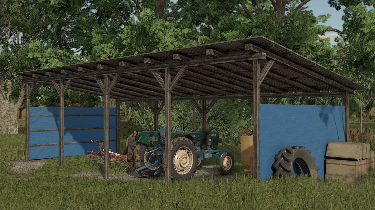 Новий Навіс Shed для Farming Simulator 25 — Зручний Карпорт для Техніки