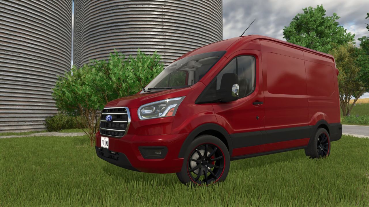 Швидкий та Універсальний Фургон Ford Transit MK8 для Farming Simulator 25