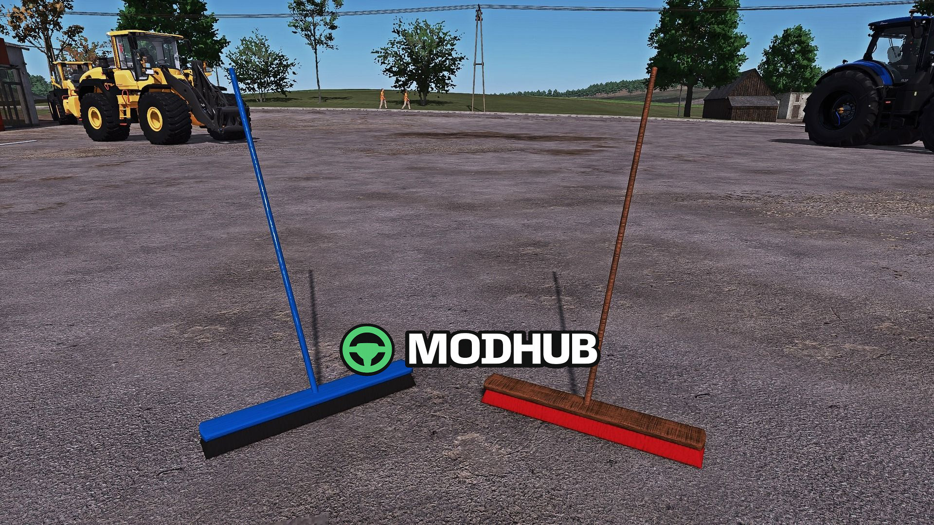 Мод на Інструменти Broom for the yard V1.0.0.0 для Фермер Симулятор 25