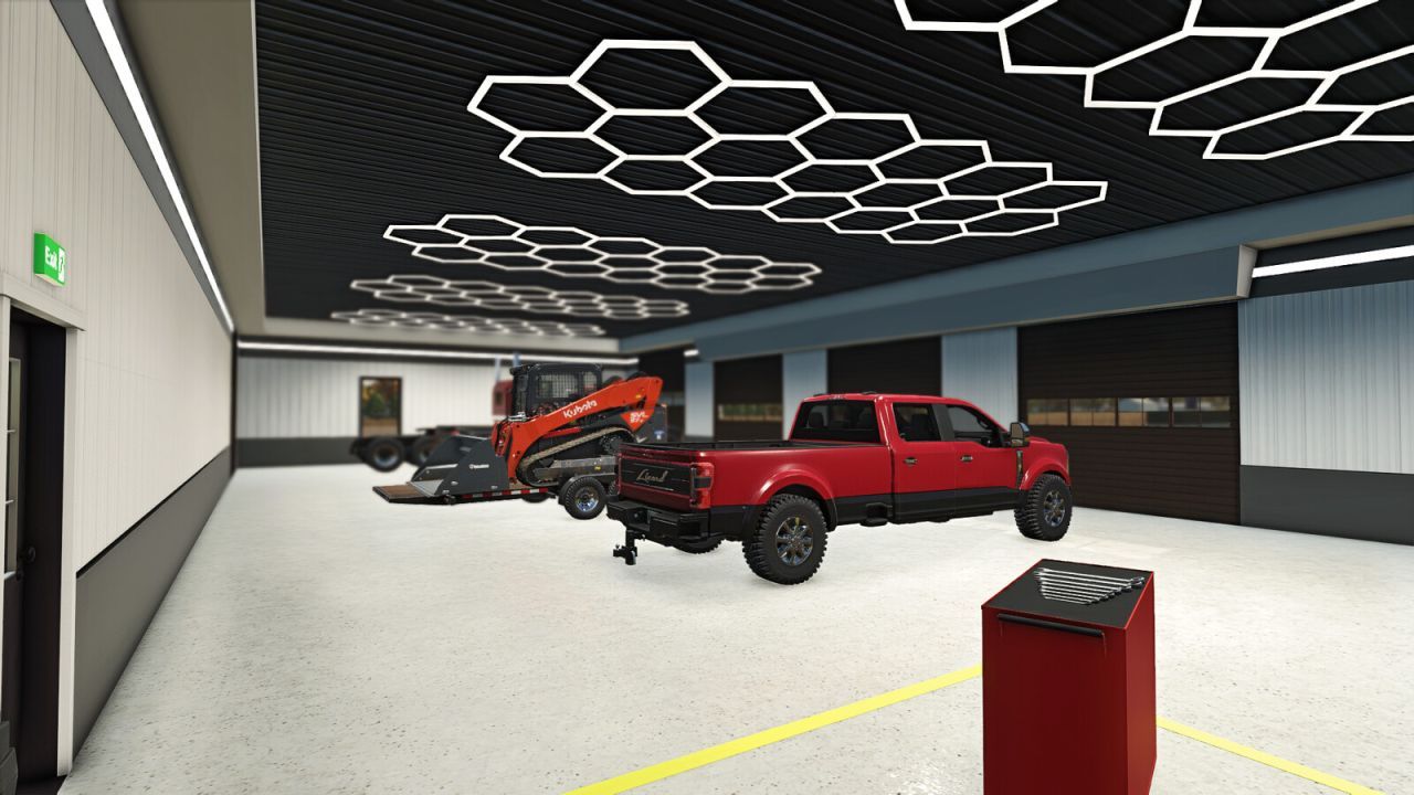 Сучасний Будинок BarnDom (Barndominium) з Майстернею та Мийкою для Farming Simulator 25