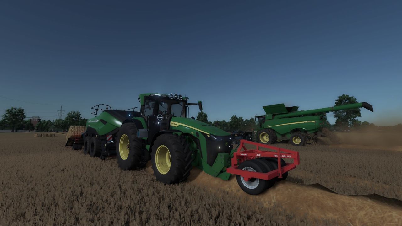 Leistungsstarker Traktor John Deere 8R 280-410 Edit mit Xenonlicht für FS25