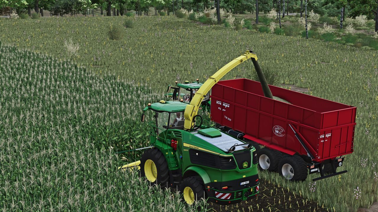 Легендарний Тридемний Причіп Krampe TW 800 з Розширенням для Великих Врожайних Рейсів