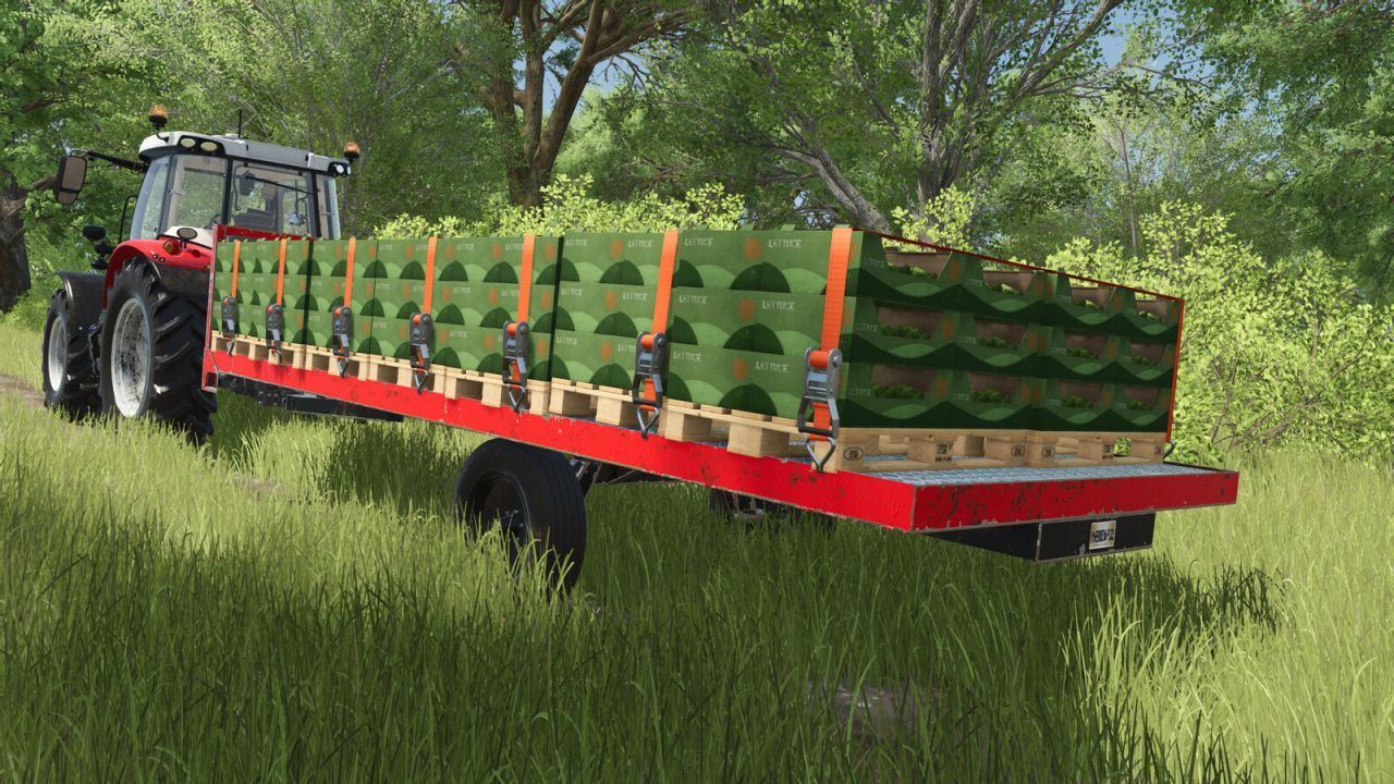 Practical Flatbed Trailer — Universal Platform Trailer for Transport in FS25