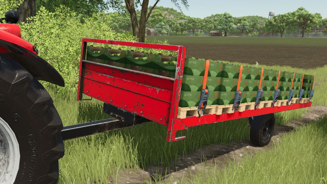 Practical Flatbed Trailer — Universal Platform Trailer for Transport in FS25