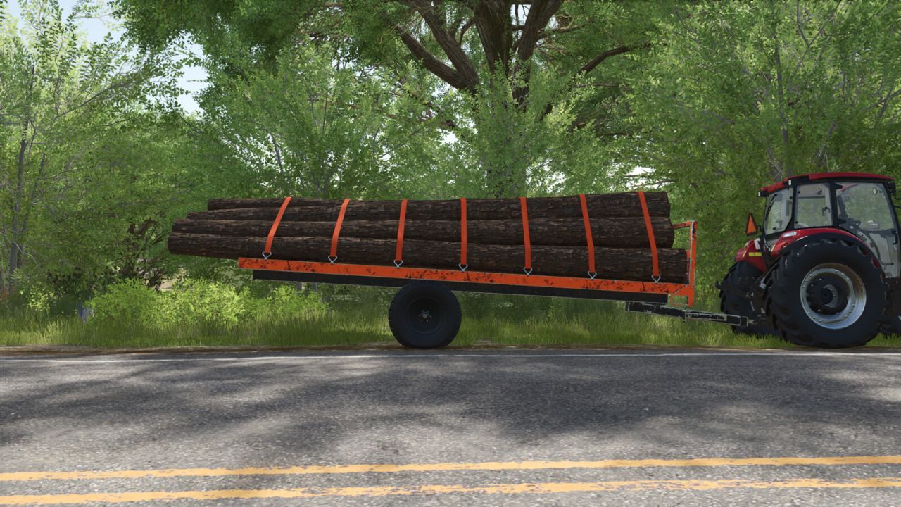 Practical Flatbed Trailer — Universal Platform Trailer for Transport in FS25