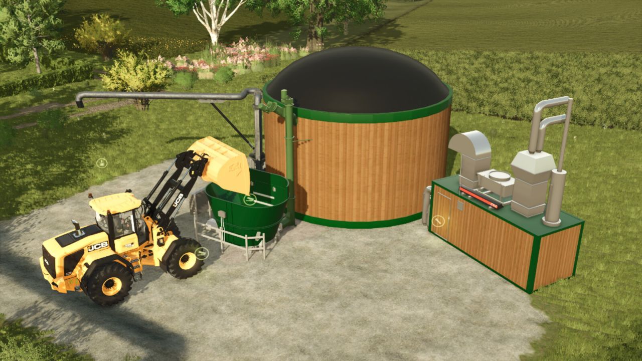 Moderne Biogasanlage Wood-Biogas für eine wirtschaftliche Farm in FS25