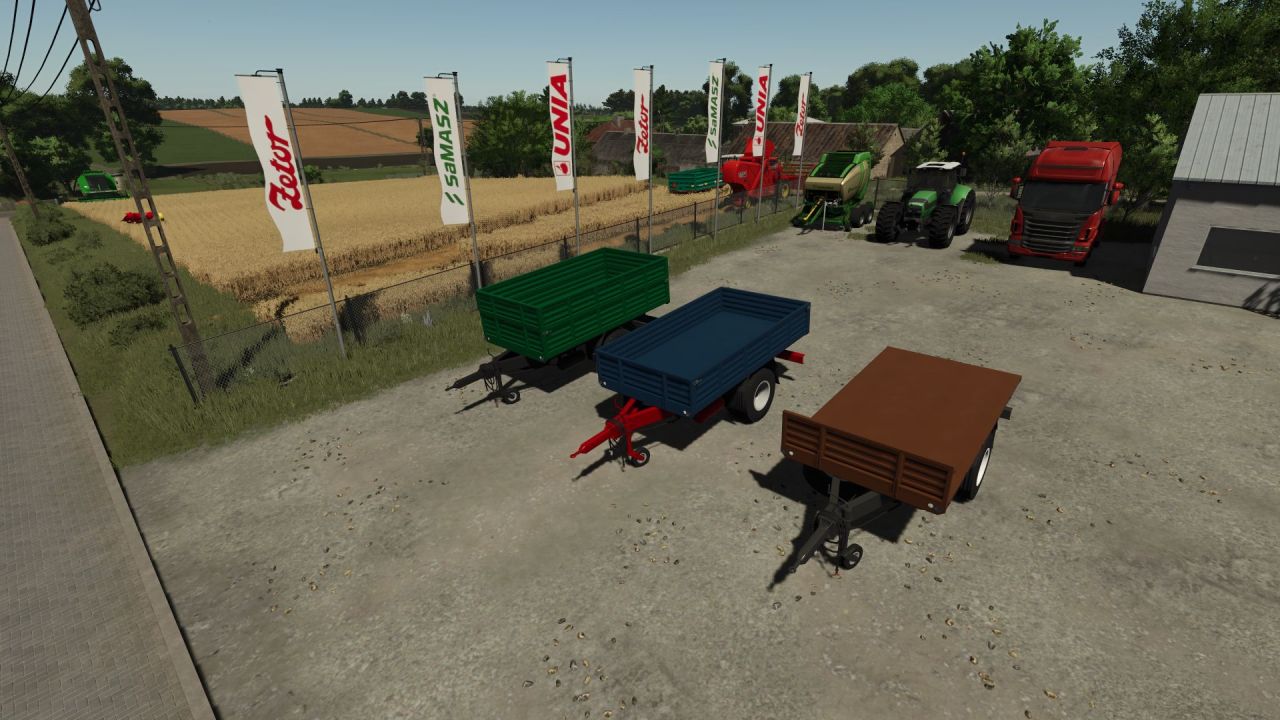 Efficient One Axle Trailer for Farming Simulator 25